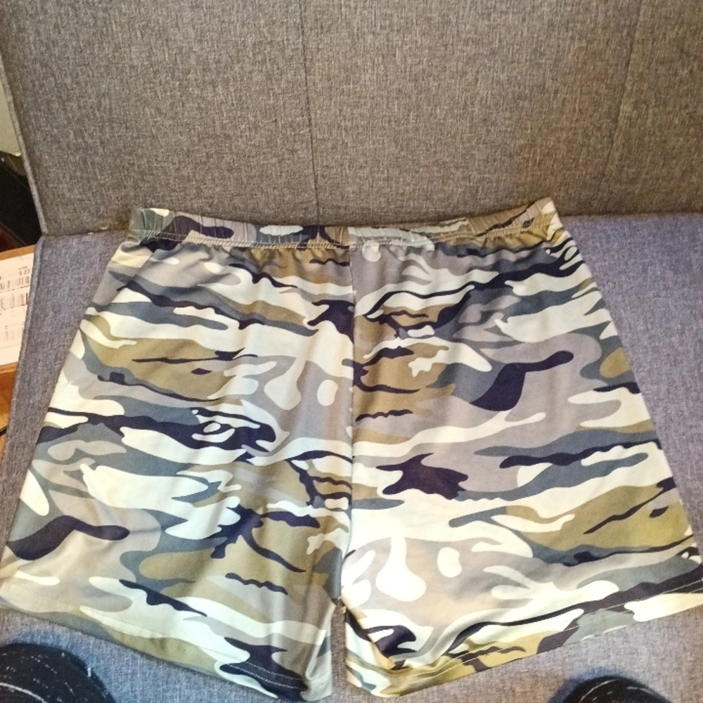 Camouflage Patterned Shorts
